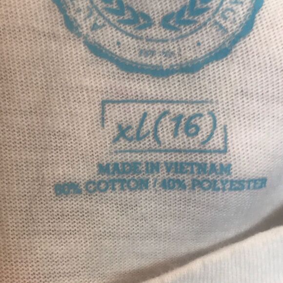 SO Size large size 16 girls graphic white short sleeve shirt - Picture 4 of 7